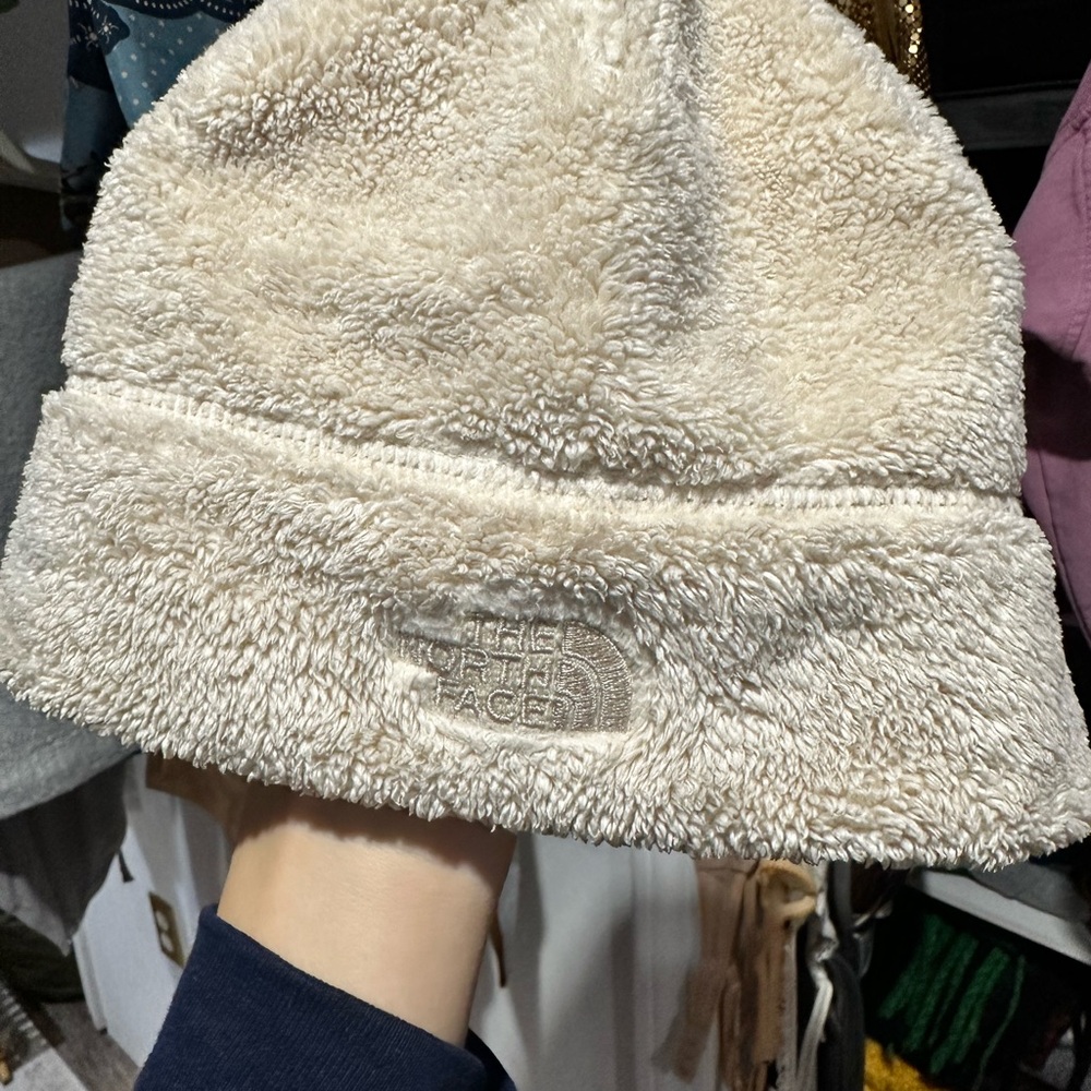 The North Face Beige Fleece Hat